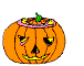 Gif zucca divertente di Halloween
