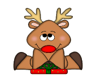 Gif Renna di Natale