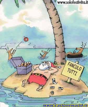 Immagine divertente di Babbo Natale